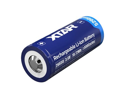 XTAR 26650 - 5200 mAh, 3,6 V Li-Ion baterija Zaščitena