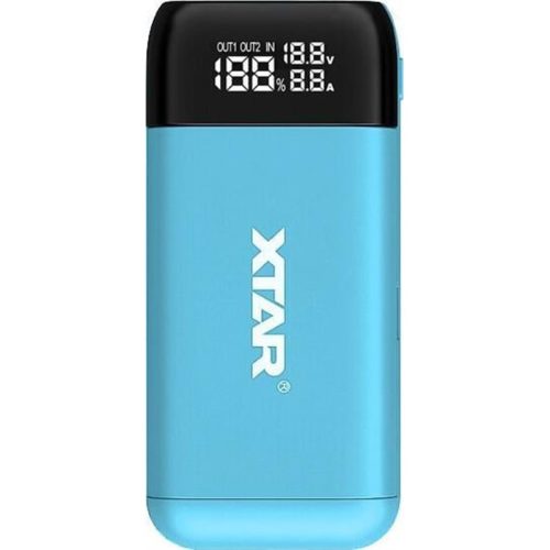 Xtar PB2SL kompakten dvokanalni polnilnik USB s funkcijo power bank