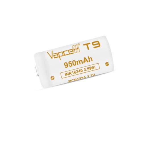 Vapcell T9 INR16340 950mAh 3A polnilna li-ion baterija